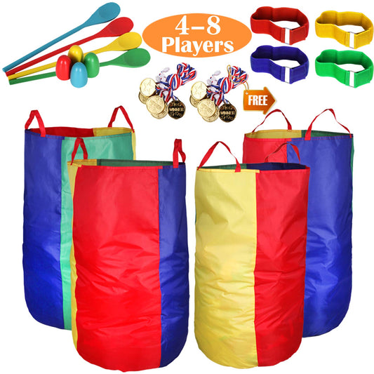 CWLAKON sack bags in use for all ages, durable for backyard field days