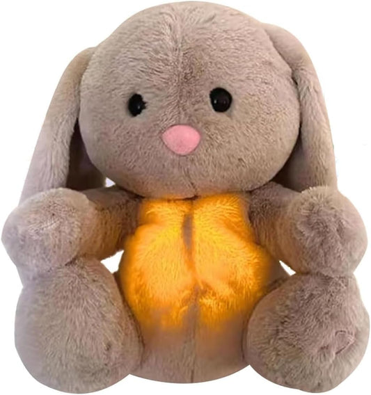 CWZY Breathing Rabbit Plush — product shot highlighting soft fur for cozy bedtime snuggles.