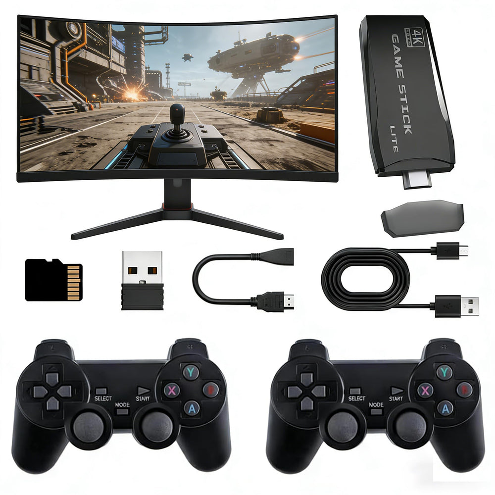 CWZZ retro game console front view for quick retro gaming experiences.