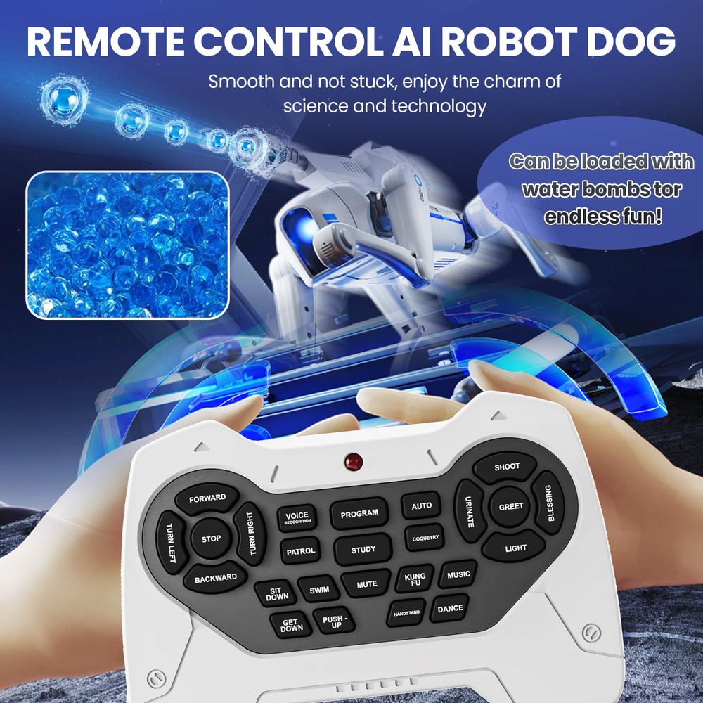 cxjoigxi Smart Robot Dog rechargeable battery setup for play