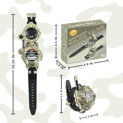 cxjoigxi walkie talkie watch compass decorative for outdoor style