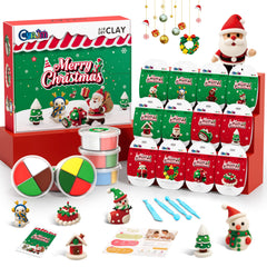 CyAJM Christmas modeling clay 12-pack box with vibrant colors for festive crafts