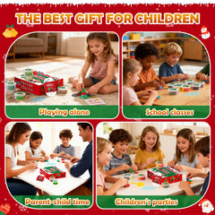 CyAJM illustrated instruction cards for 12 festive clay models