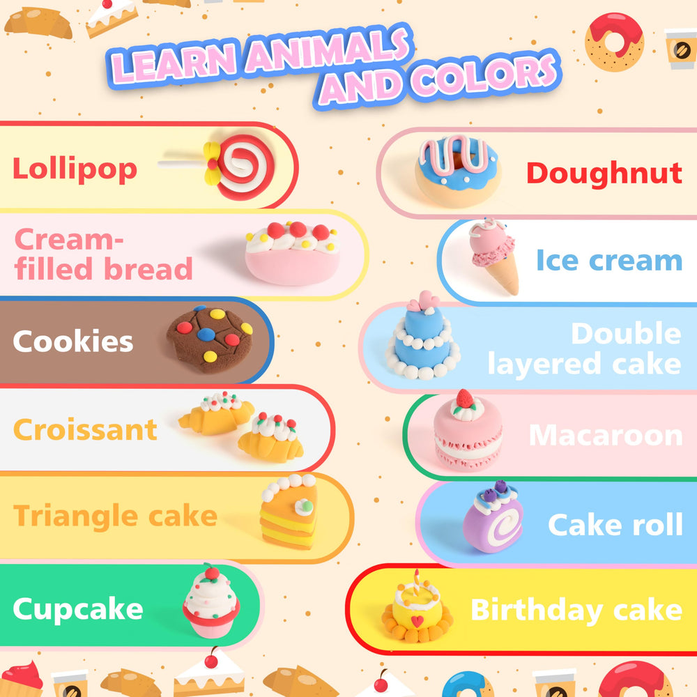 CyAJM step-by-step guide cards aid kids in crafting cake designs.