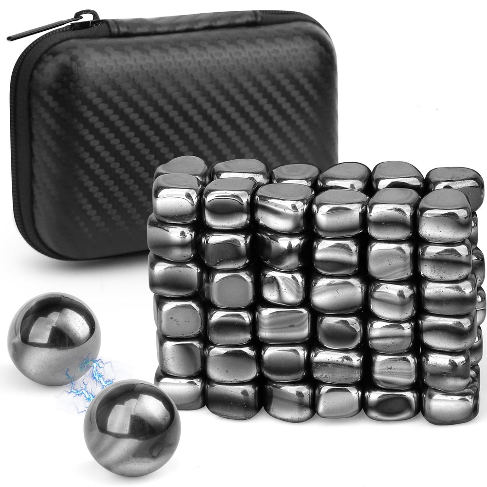 Cybemaga cool fidget magnet rock in luxury case boosts focus during work
