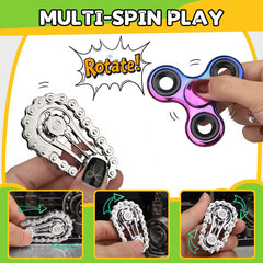 Cybemaga fidget chain enables varied fidgeting and fine motor play.