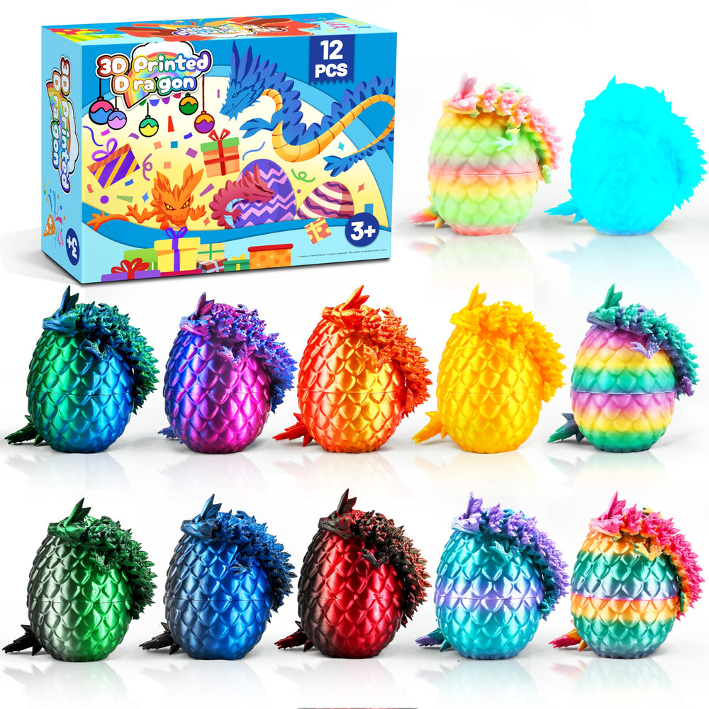 Cybermaker dragon egg with colorful finish for eye-catching desk decor.