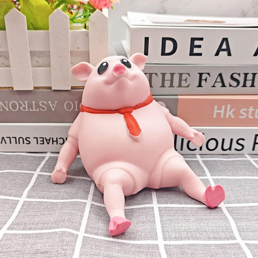CYICTOY stretchable pink pig stress toy for home or office relaxation.