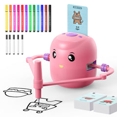 CYJBE drawing robot pink kid creating art boosts creativity and coordination.