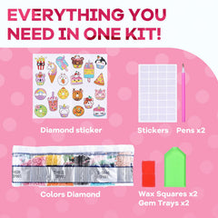 Cymbana Diamond Painting Kit Cookies scene encourages imaginative play.