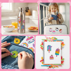 Cymbana Diamond Painting Kit Ice-cream motif sparks playful creativity.