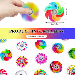 Cymeray mini fidget spinner with rotating patterns for visual stimulation and focus.