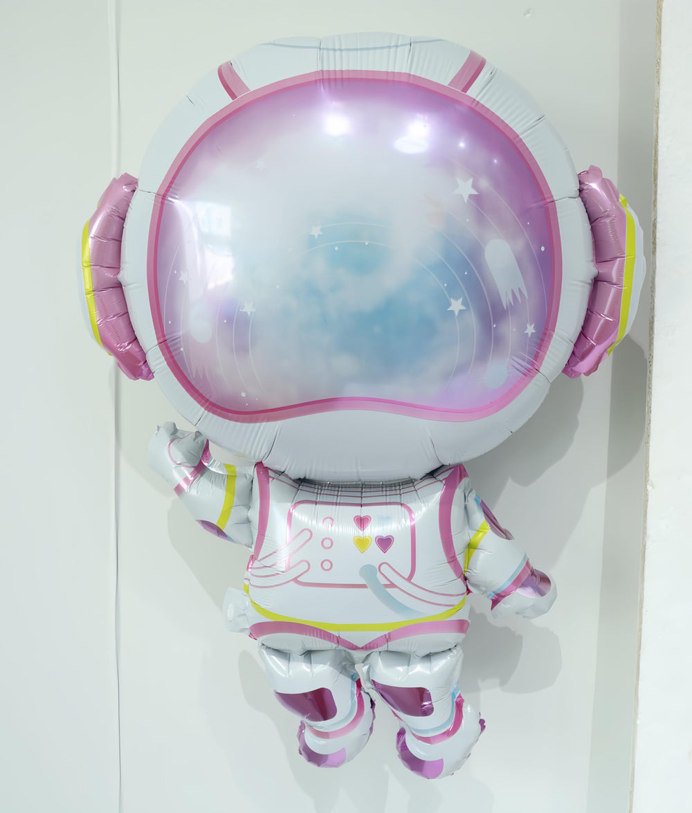 CYMYLAR astronaut girl balloons bring playful space vibes to celebrations.