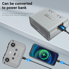 CYNOVA DJI Mini 4K Battery Charger USB-C port for convenient device charging.