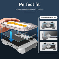 CYNOVA DJI RC2 screen protector with 9H tempered glass protects the display