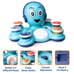CYURMJUN octopus toy with soft edges for safe toddler handling