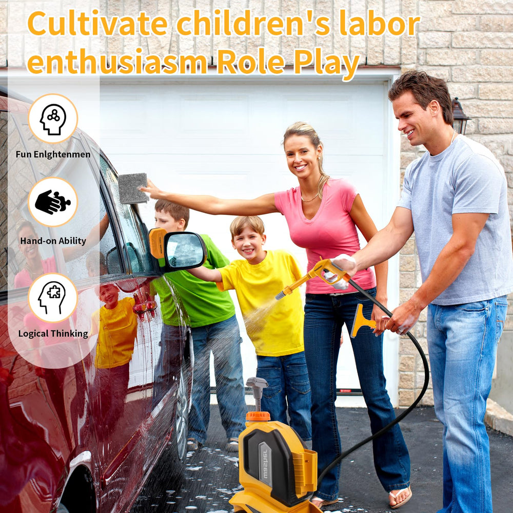 CZOALX manual pressure nozzle lets kids switch between jet and spray modes safely.