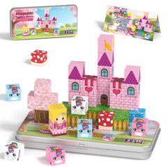 CZCUUDZ Mini Magnetic Blocks travel case enables on-the-go creative building for kids.