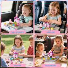 CZCUUDZ Mini Magnetic Blocks unicorn-themed set inspires colorful imaginative play.