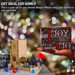 CZYY Castle Dice Tower compact height fits small gaming spaces.