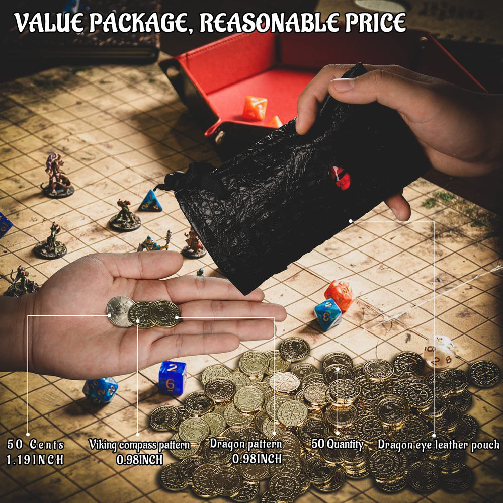 CZYY DND Fantasy Coins in hand convey satisfying weight and realism.