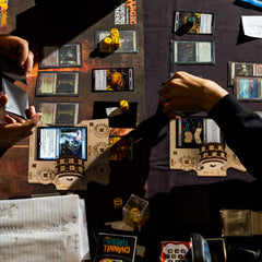 CZYY portable wooden EDH tray keeps game components organized on the move.