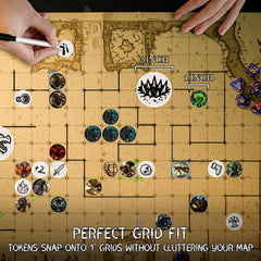 CZYY blank reusable tokens for customizable counters and markers