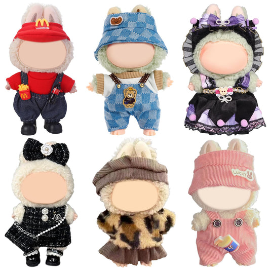 CZZLYJ 17 cm doll clothes set: six outfits for versatile dress-up play