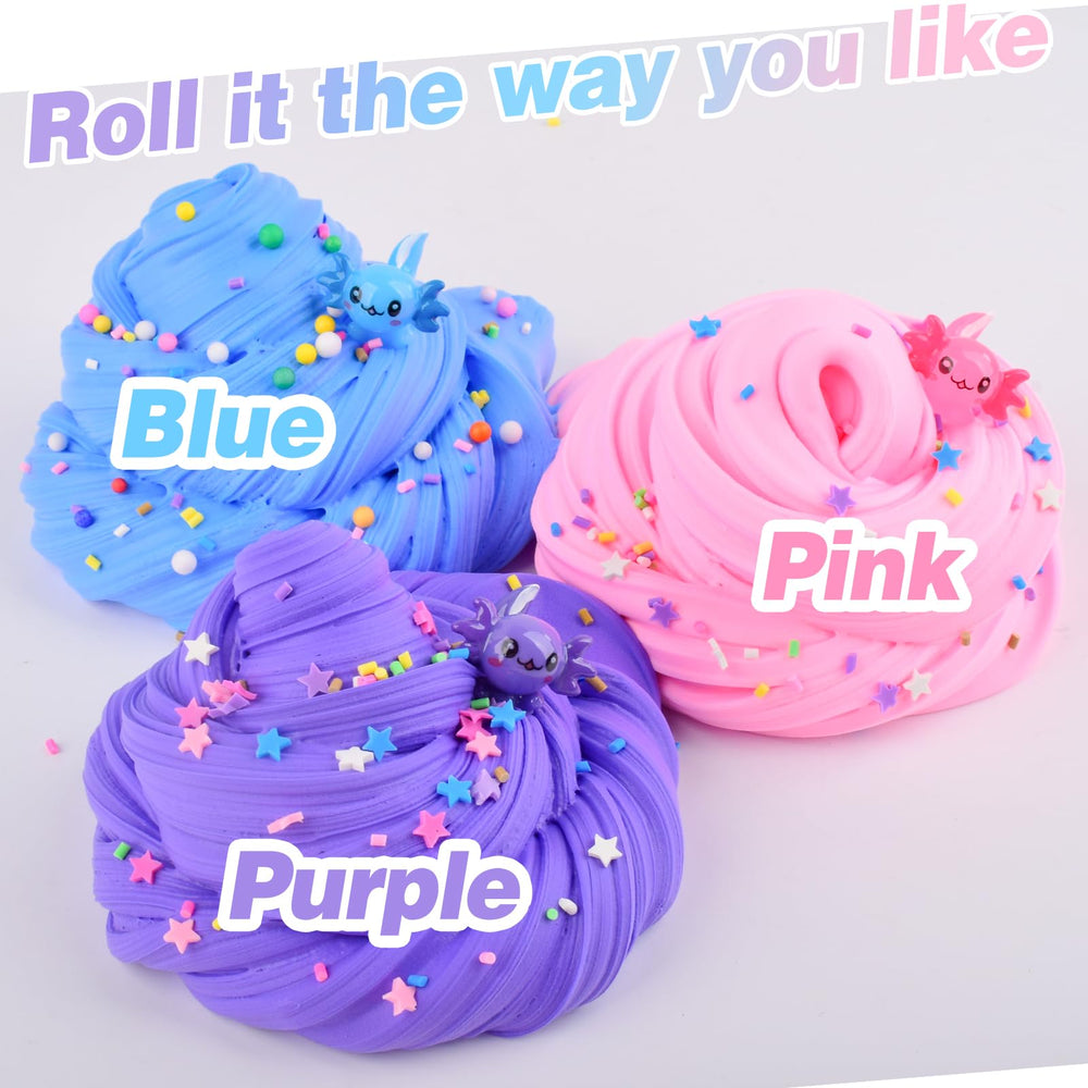 D'ALBA Axolotl Butter Slime soft texture ready to stretch and play.