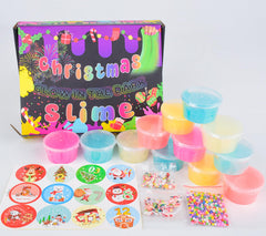 D'ALBA Galaxy Slime Kit neon colors ready for colorful slime art