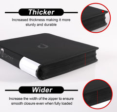 D DACCKIT binder has side-label tabs for quick categorization.