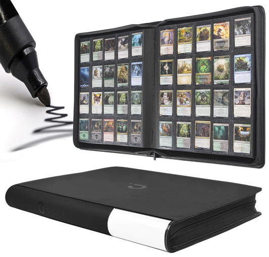 D DACCKIT Premium binder front cover in classic black for quick collection at a glance.