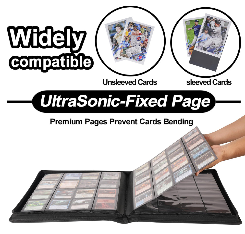 D DACCKIT binder illustrating 1600-card capacity for large collections