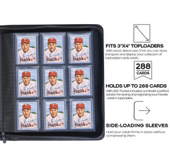 D DACCKIT Toploader Binder pocket layout enables safe card visibility and rapid sorting.