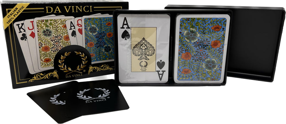 DA VINCI Fiori 100% plastic cards designed to be durable and washable.