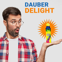 Dab-O-Ink Super Bright neon blue bingo dauber adds sharp color
