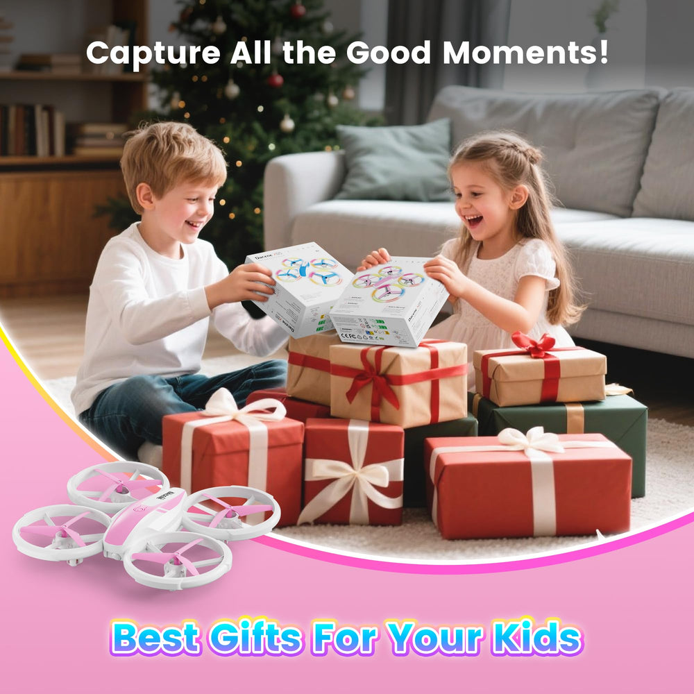 Dacene mini drone bundled with a compact remote controller.