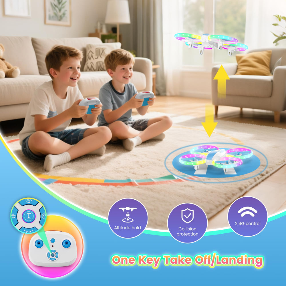 Dacene mini drone with 3 speed modes adapts to skill level.