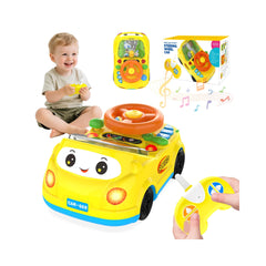 DADAPALS yellow RC push car front view inviting imaginative racing play