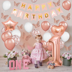 Dagelar rose gold star balloon adds sparkle to party styling
