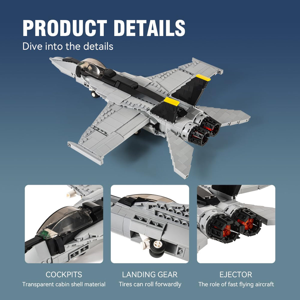 DAHONPA F-18 Bumblebee Fighter wings detail highlighting design and realism