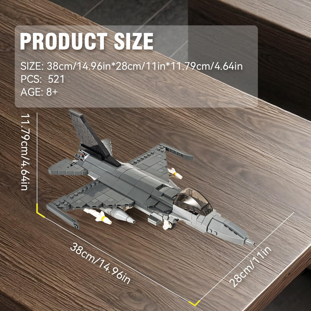 DAHONPA F-16 Fighting Falcon building blocks kit for creative construction.