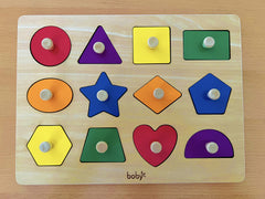 Dailyfunn smooth edges wooden toy offers safe play with rounded corners.