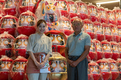 Daimonya Daruma Doll packaging makes a thoughtful gift option.