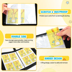 Fifty removable sleeves in the Daisiki binder for flexible organization