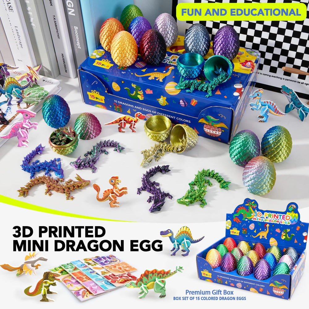 Dak Haan DIY craft kit encourages creativity through dragon egg assembly.