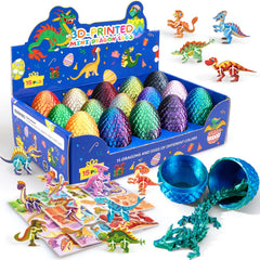 Dak Haan dragon egg on display stand with a vivid color gradient.