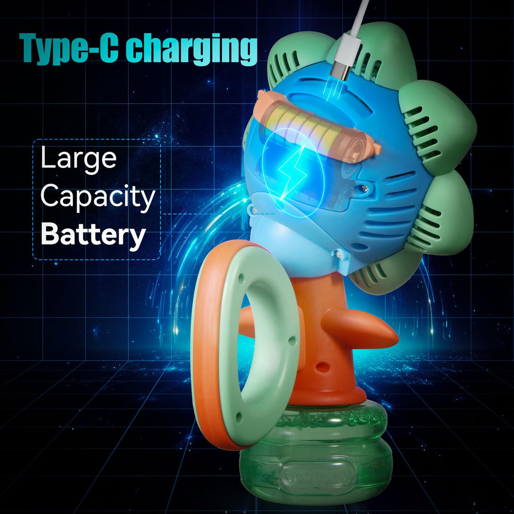 Dali Energy Cat Sunflower bubble machine side view showing compact form