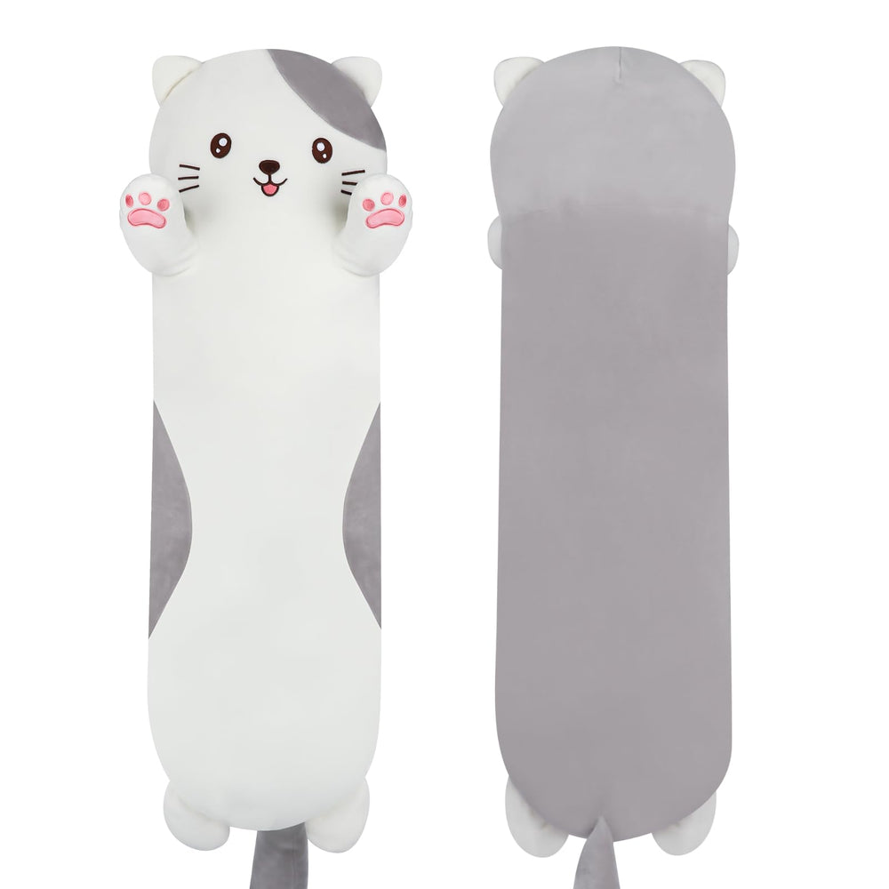 Dalmao giant cat pillow front view for cozy hugs and playtime.