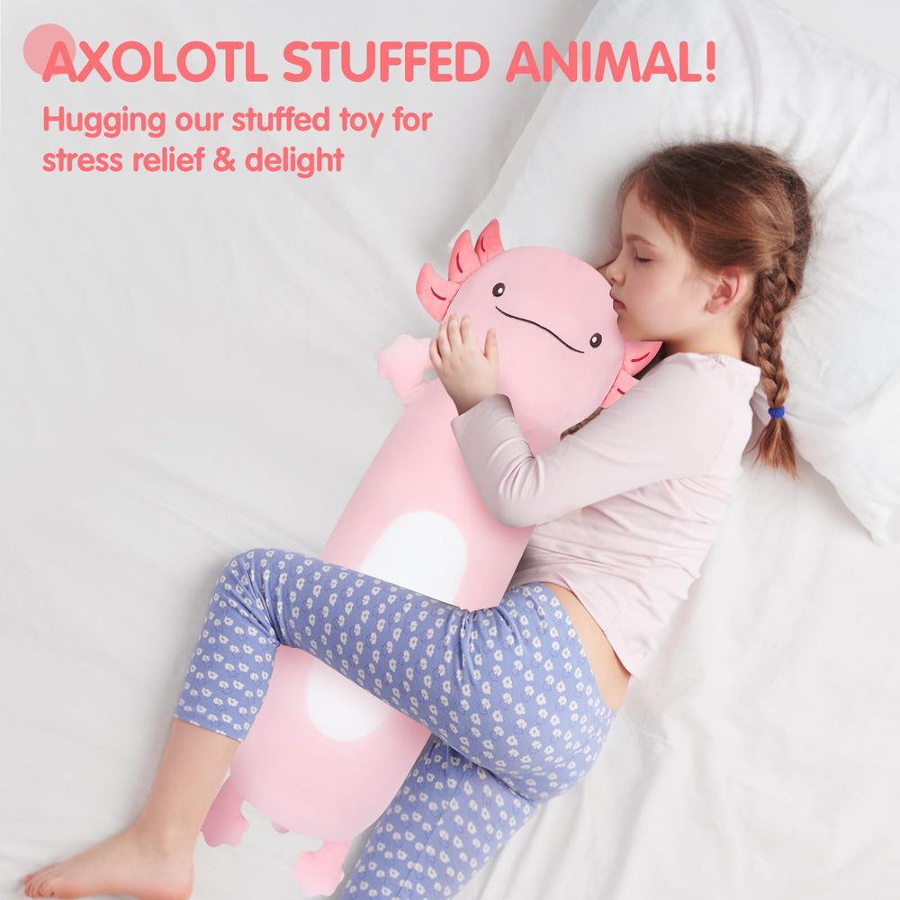 Dalmao pink axolotl packaging shot conveys gift-ready charm